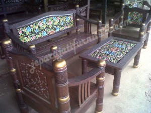 Kursi Tamu Jati Peluru