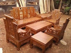 Kursi Tamu Hongkong Bambu Anggur