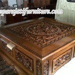 Meja Kopi Ukir