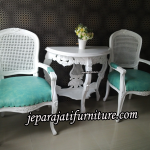Kursi Teras Rococo Duco Putih