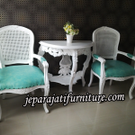 Kursi Teras Rococo Duco Putih